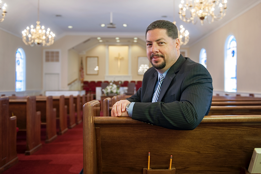 Rev. Church = in the sanctuary